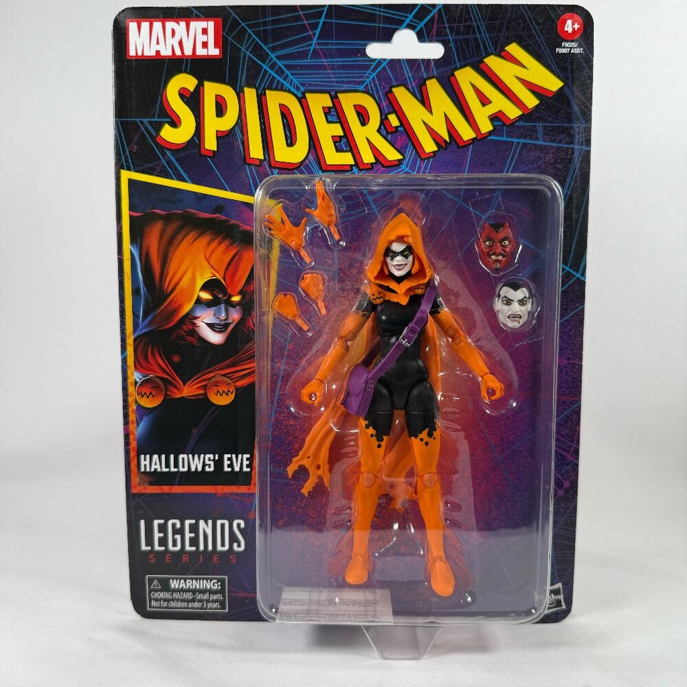 Marvel Legends Spider-Man Hallows' Eve 6" Action Figure Retro Card Hasbro New
